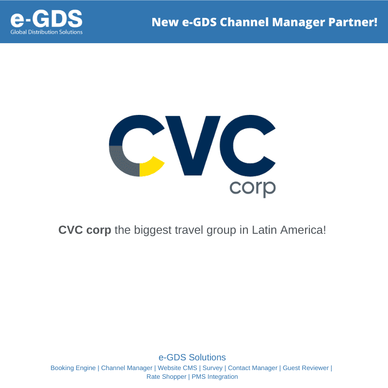Nova integração no seu e-GDS Channel Manager! Bem-vindo, CVC corp!
